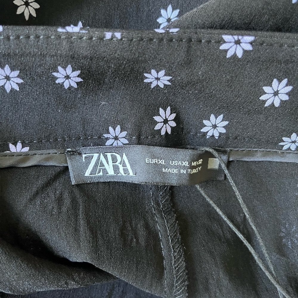NWT Zara Floral Print Leggings rare HTF daisy stretch mod spandex high waisted - Picture 10 of 10